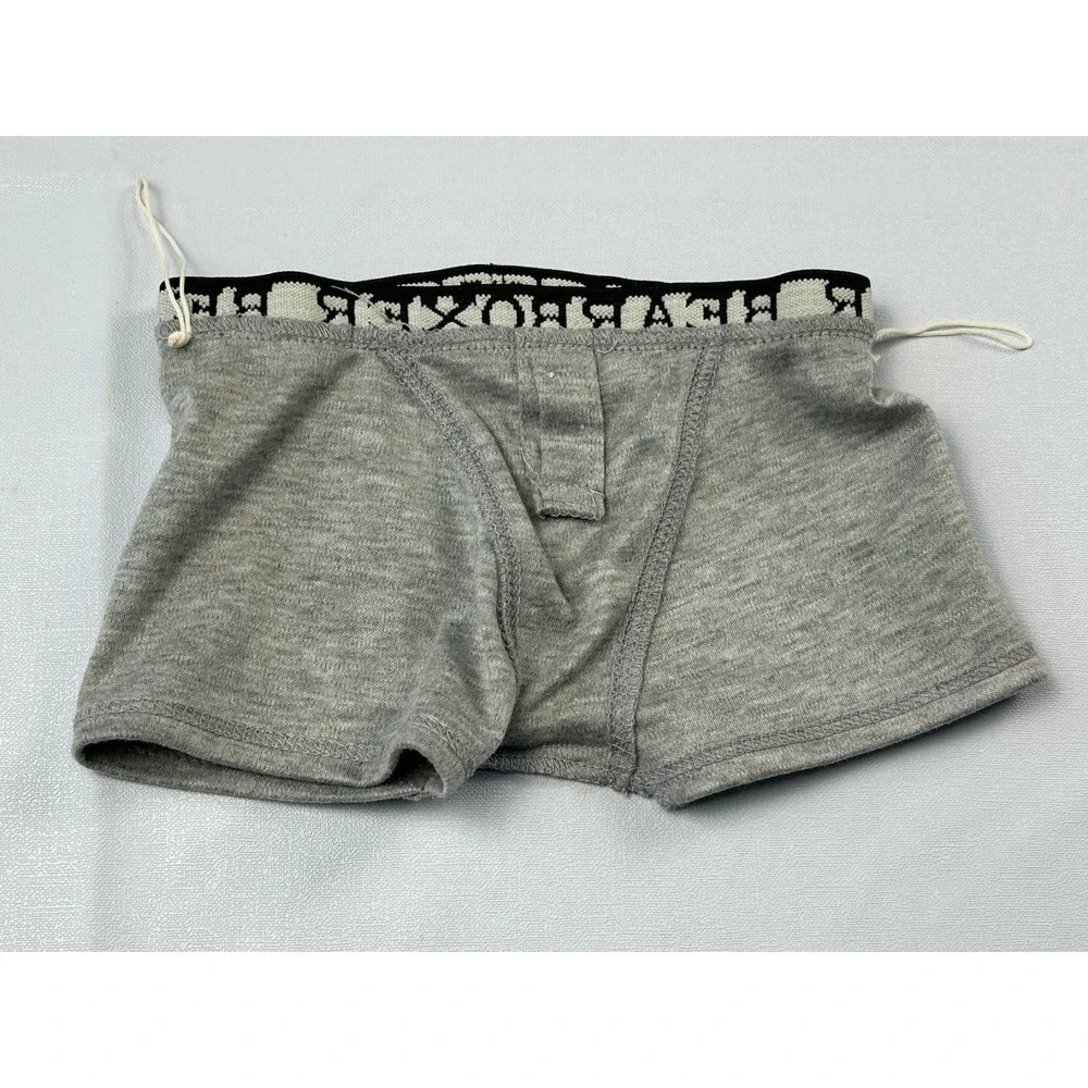 Build-A-Bear Workshop Gray Boxer Shorts Elastic Logo Waistband Bearboxer‎